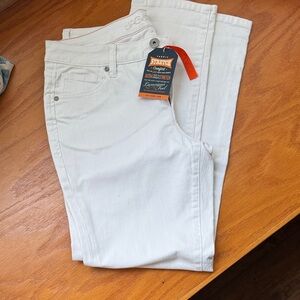 Crop White Denim Jeans by Jag